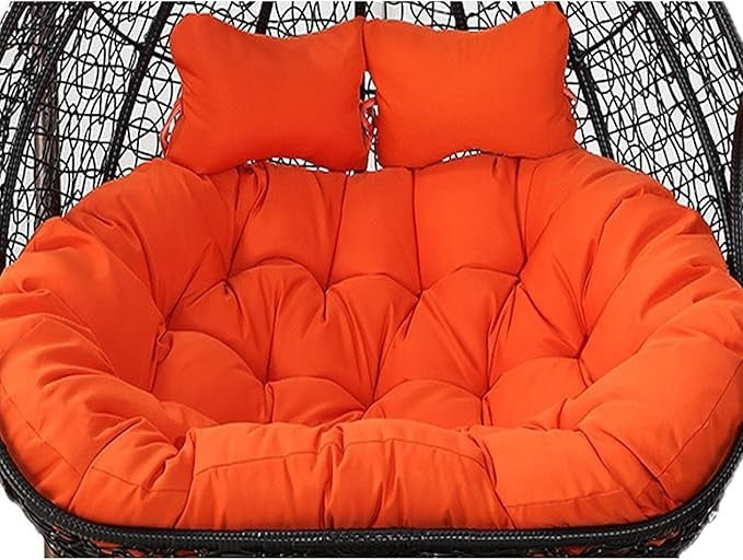 Waterproof 2 Seater Egg Chair Cushion Outdoor Swing Seat Pad Thick Support