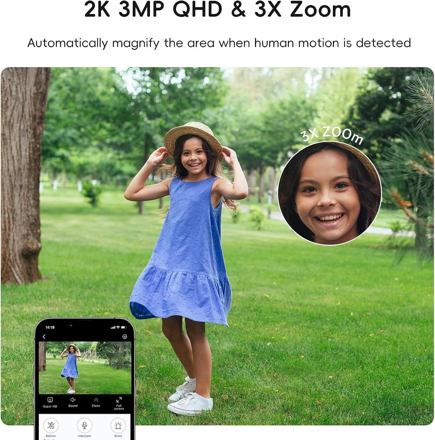 2 Pack 2K Window Security Cameras WiFi 5GHz AI Detection 24/7 HD