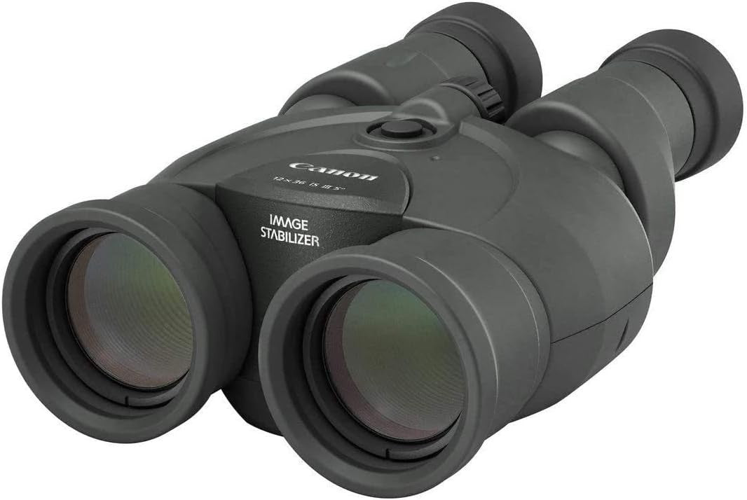 High Power 12x36 Image-Stabilised Travel Binoculars – Compact HD Optics