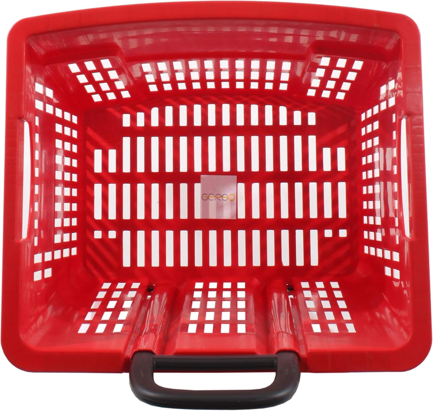55L Shopping Trolley Basket with Wheels Foldable Handle Lightweight Cart
