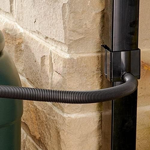 100L Slim Line RainSaver Water Butt With Stand Tap & Diverter Black