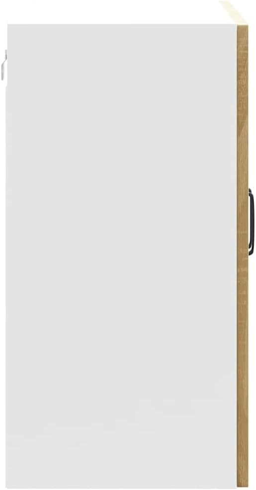 Wall Cabinet Oak Finish 80x31x60cm | Modern Kitchen Storage Unit