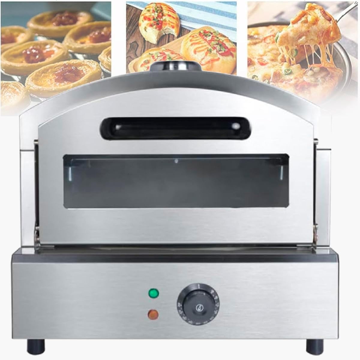 Commercial Electric Pizza Oven | Stainless Steel Countertop Cooker 350°C