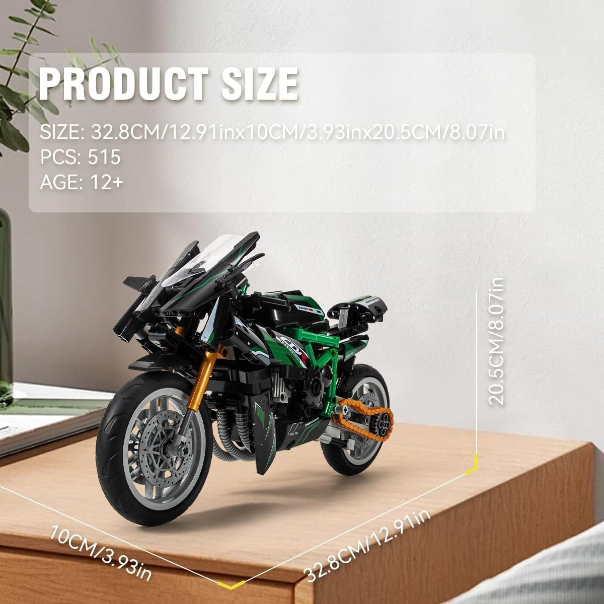 2-in-1 Robot & Motorbike Building Kit  515 Bricks  STEM Gift for Kids