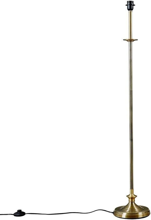 Antique Brass Floor Lamp Base Traditional Tall Standing Light E27 Vintage