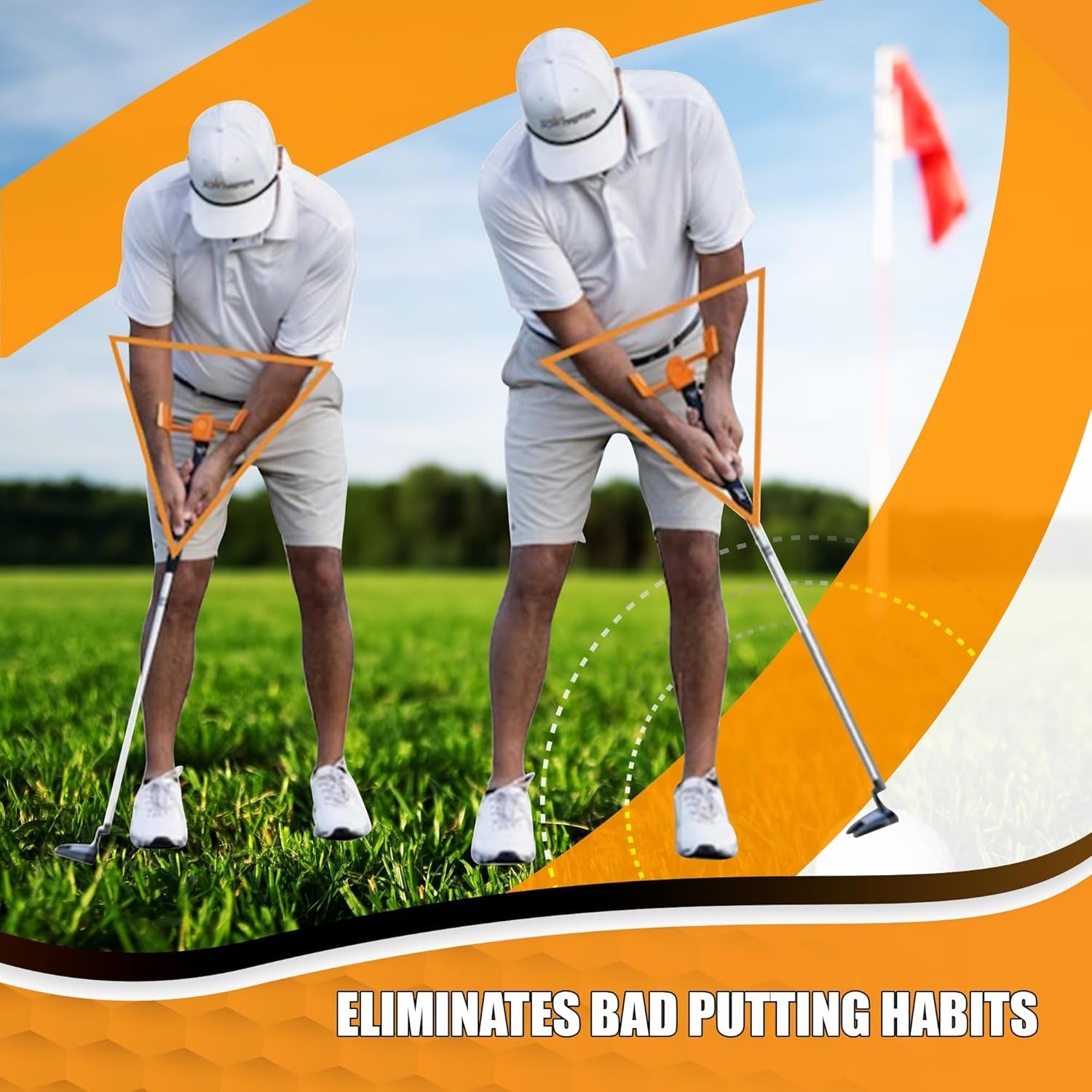 Golf Putting Trainer Aid Precision Short Game Accuracy Tool