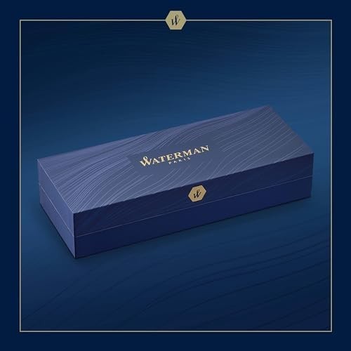Luxury Ballpoint Pen – Deep Blue Lacquer Metal, Blue Ink, Refillable