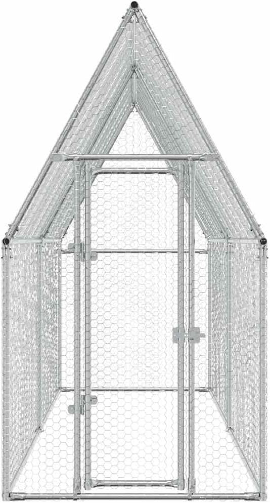 Galvanised Steel Chicken Cage 100x100x190cm Run