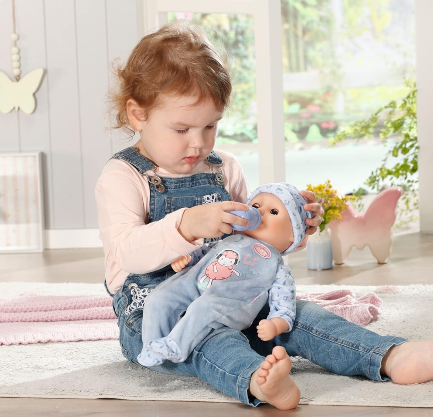 14” Soft Baby Doll Sleeping Eyes Bottle Outfit First Doll