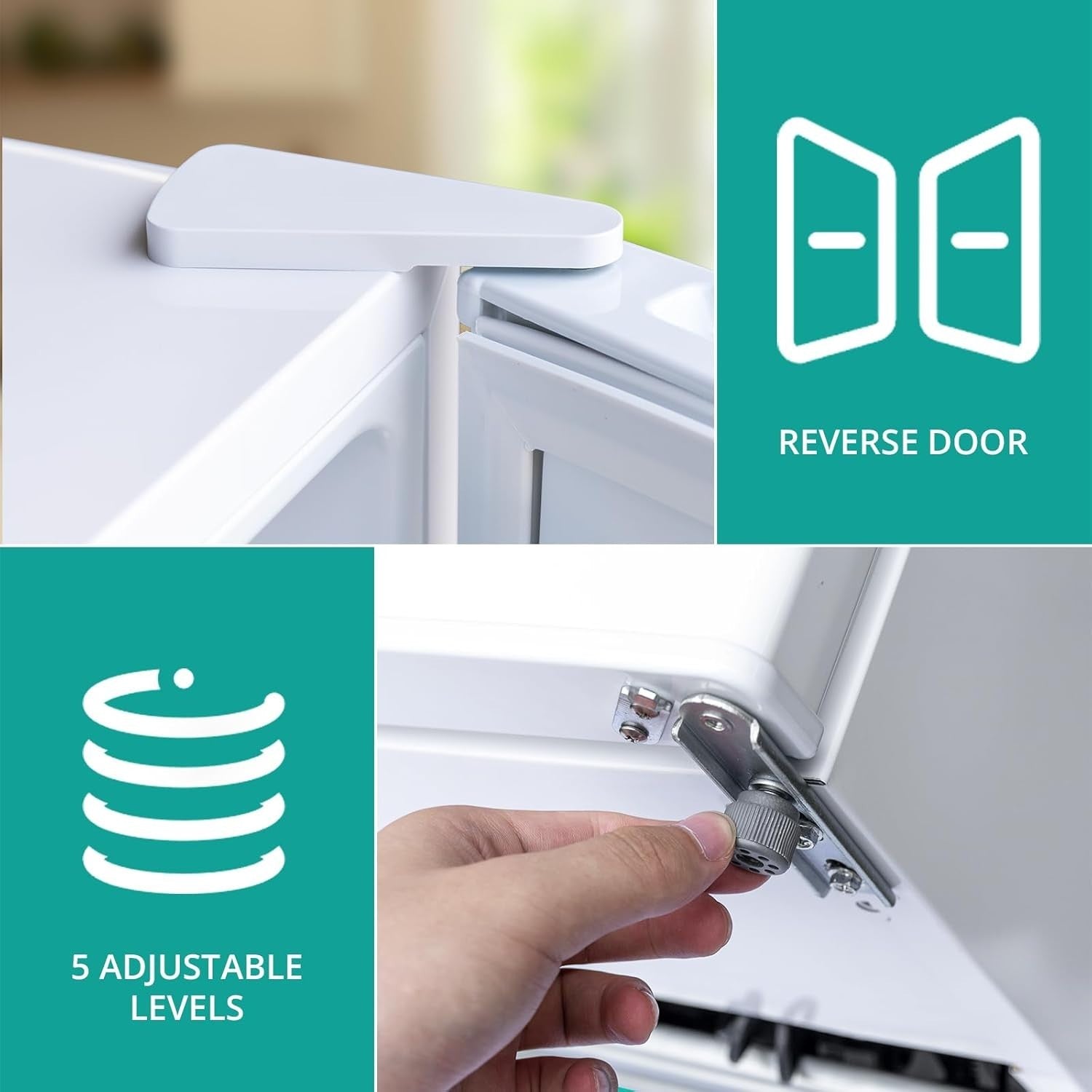 Mini Fridge 46L Compact Desktop Refrigerator Quiet Energy Efficient White