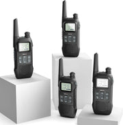 Radioddity PR-T1 PMR446 Walkie Talkie Set 4 Pack LCD Display 4km Range