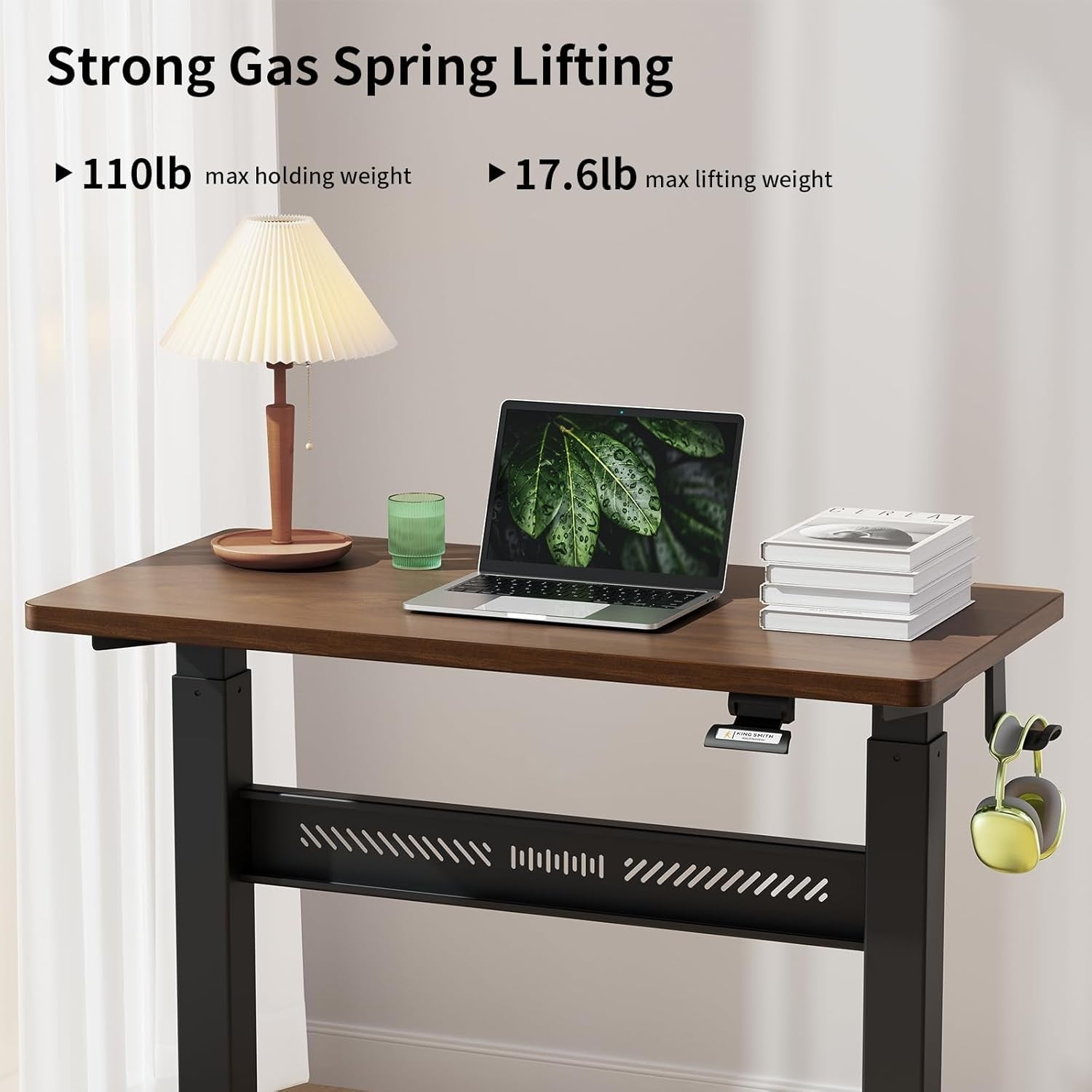 Mobile Standing Desk Walking Pad Compatible Adjustable Pneumatic Desk  Wheels