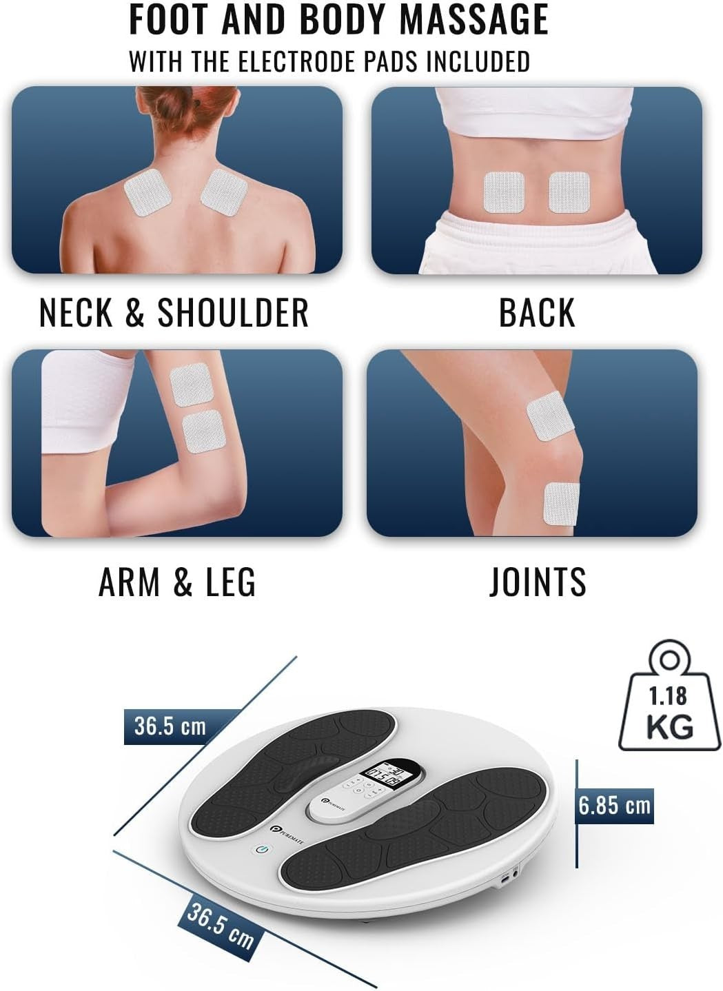 EMS TENS Foot & Body Massager – Swelling Relief & Circulation Booster