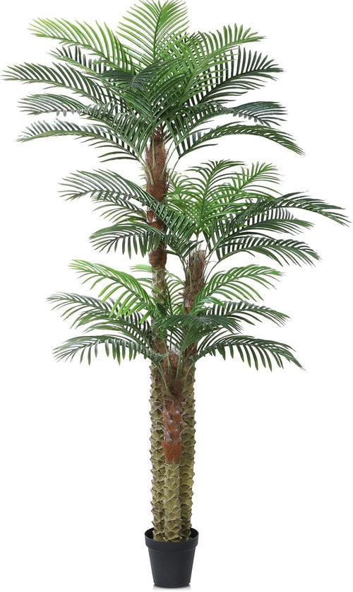 240cm Outdoor Artificial Palm Tree UV Resistant Large Faux Tropical Plant Decor