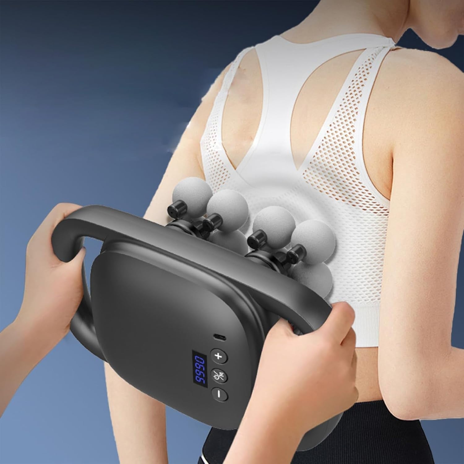 16 Head Massage Gun Deep Tissue Percussion Muscle Pain Relief 99 Level LED