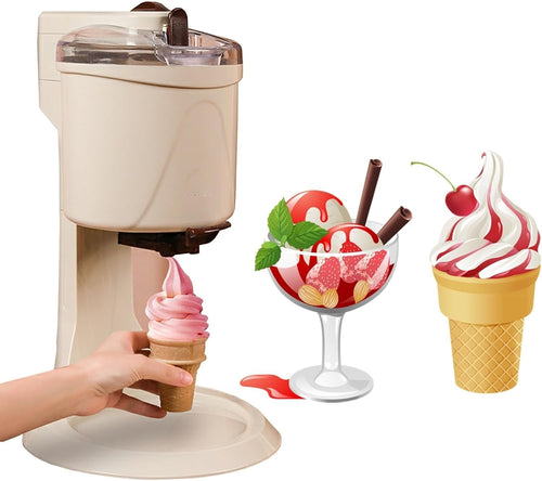 Soft Serve Ice Cream Maker Home Countertop Frozen Dessert Machine DIY