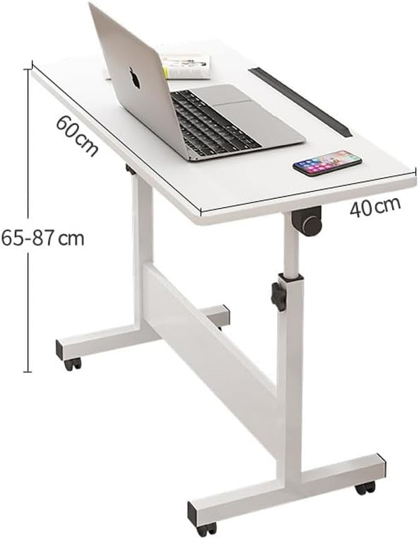 Adjustable Foldable Drawing Desk 68x45cm White Tilt Height Workstation Table
