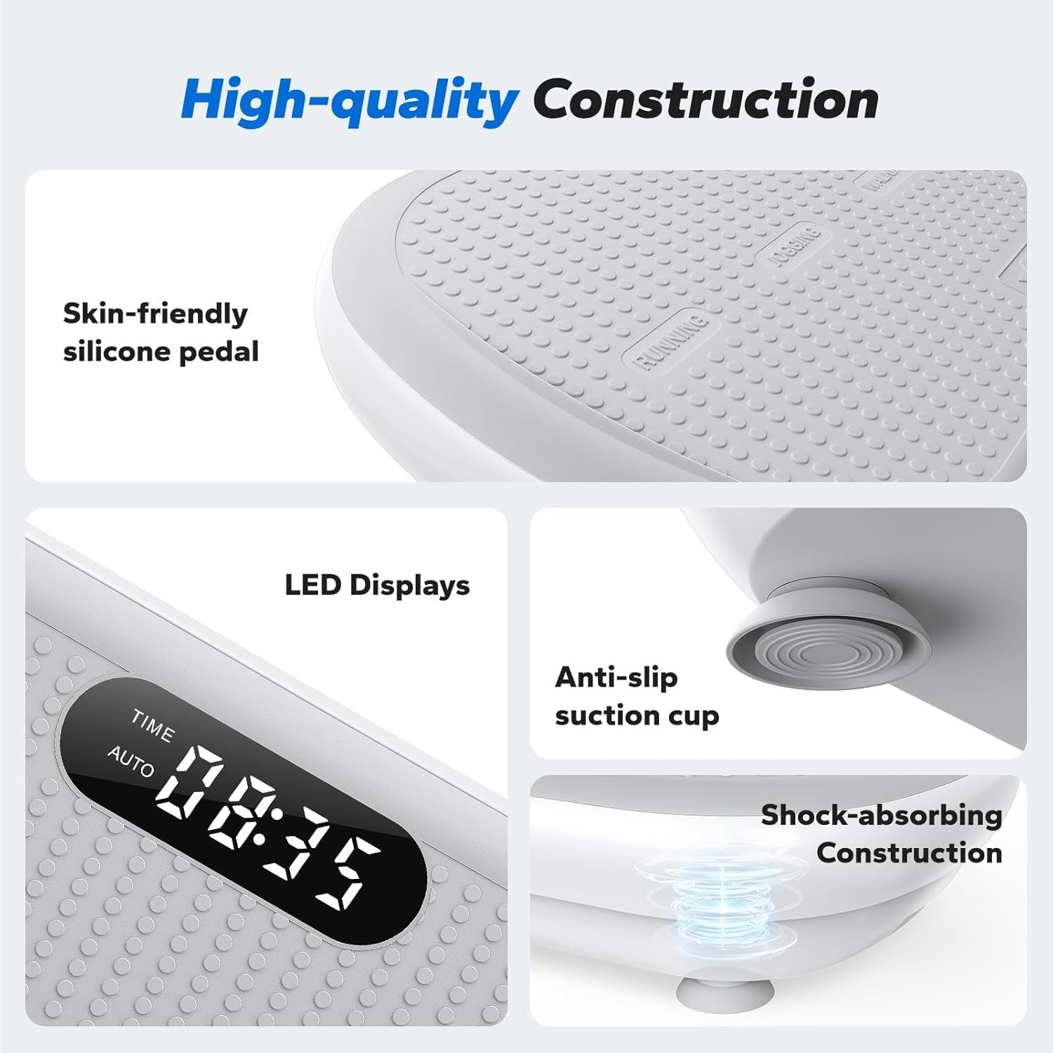 Large Amplitude Vibration Plate Exercise Machine 200KG Bluetooth Body Shaper