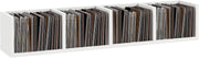 Wall Mount CD DVD Blu Ray Storage Shelf 4 Cube Media Rack White 95cm