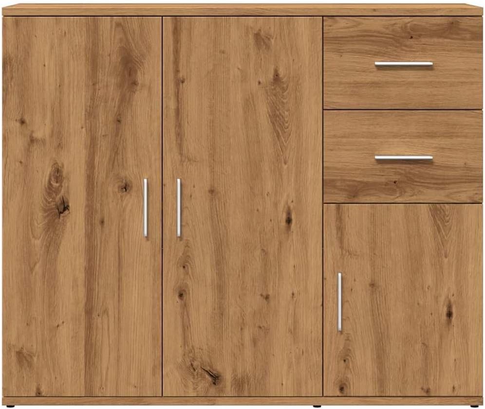 Modern Oak Sideboard Cabinet Storage Unit Drawers Cupboard for Home