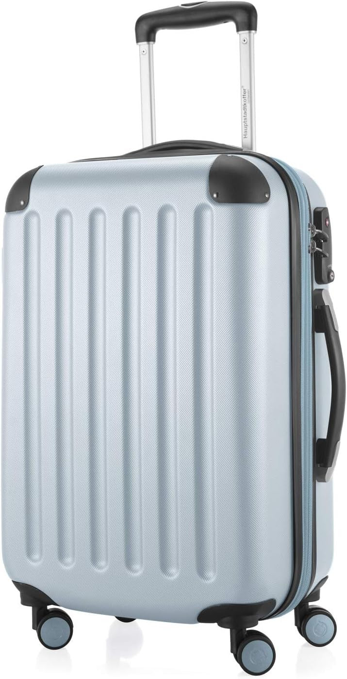 55cm Carry On Hard Shell Suitcase Lightweight ABS Spinner Cabin Luggage 42L