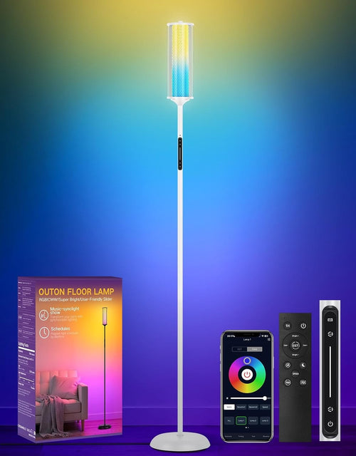 Smart RGB Corner Floor Lamp App Remote Music Sync Dimmable LED Light