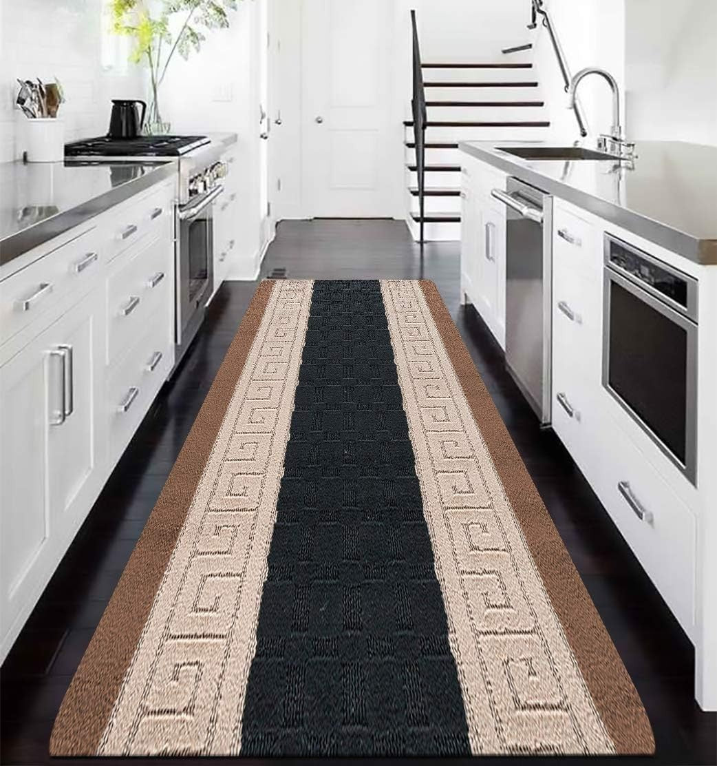 Non Slip Hallway Runner Rug 80x300cm Waterproof Heavy Duty Long Floor Mat