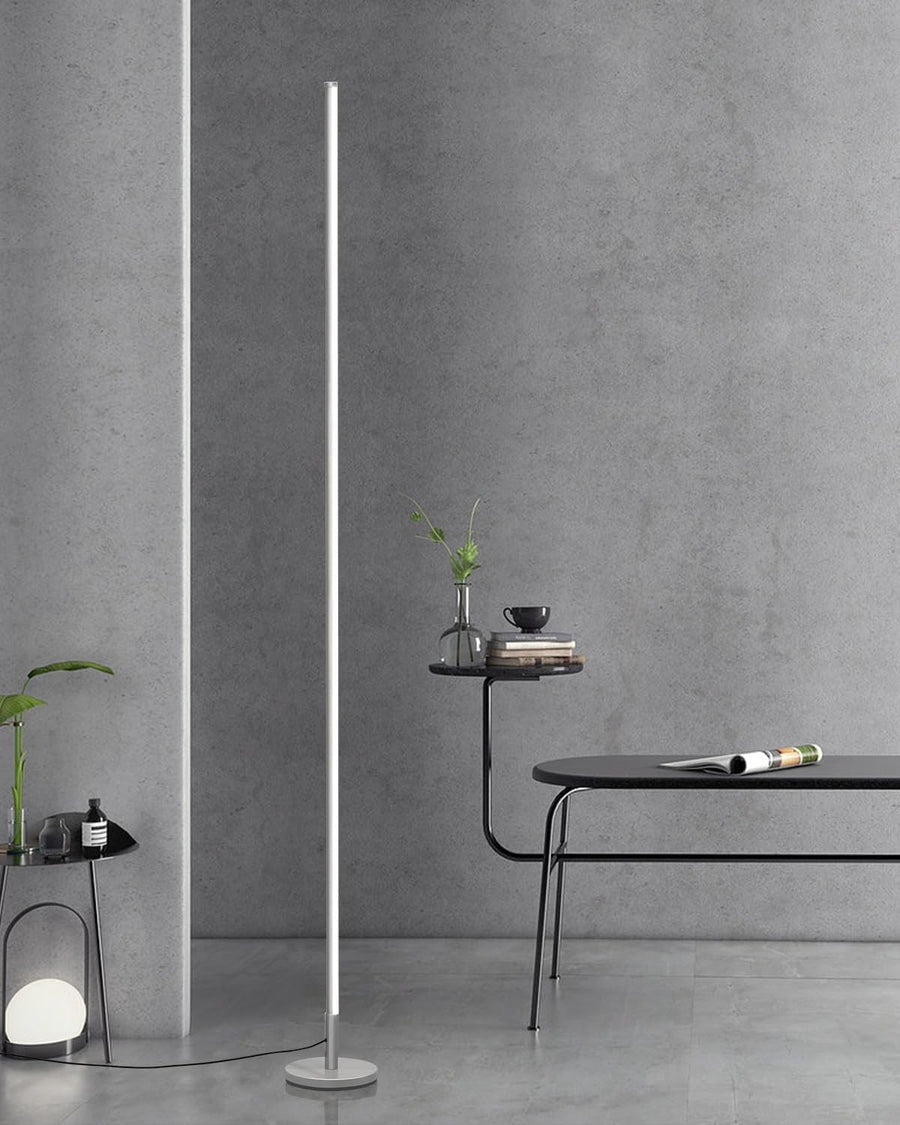 LED Corner Floor Lamp Dimmable Remote 2700–6500K Slim Modern Standing Light
