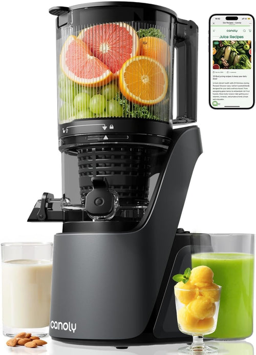 Cold Press Juicer 150mm Wide Feed Opening 3 in 1 Brushless Motor