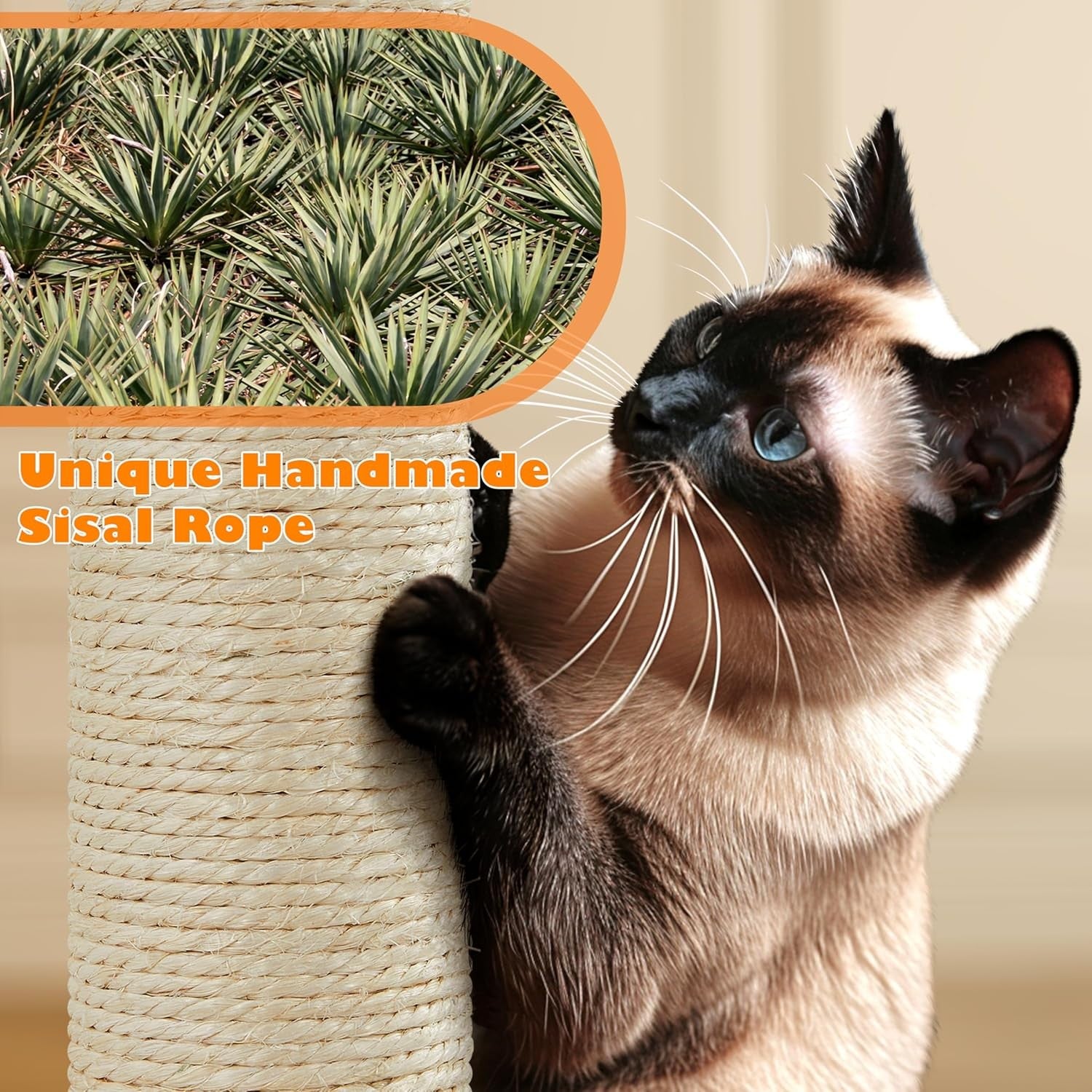 158cm Cat Tree Tower Multi Level Scratching Post Indoor Climber with Hammock