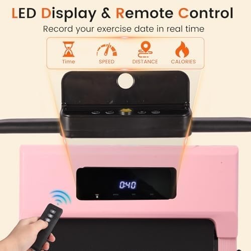 3-in-1 Foldable Walking Pad Under Desk Treadmill w/ Handle 10km/h Quiet Home Use