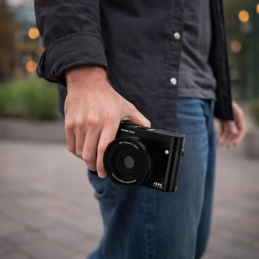 4K Mirrorless Camera 64MP 16X Zoom Dual Lens Autofocus USB-C Vlogging