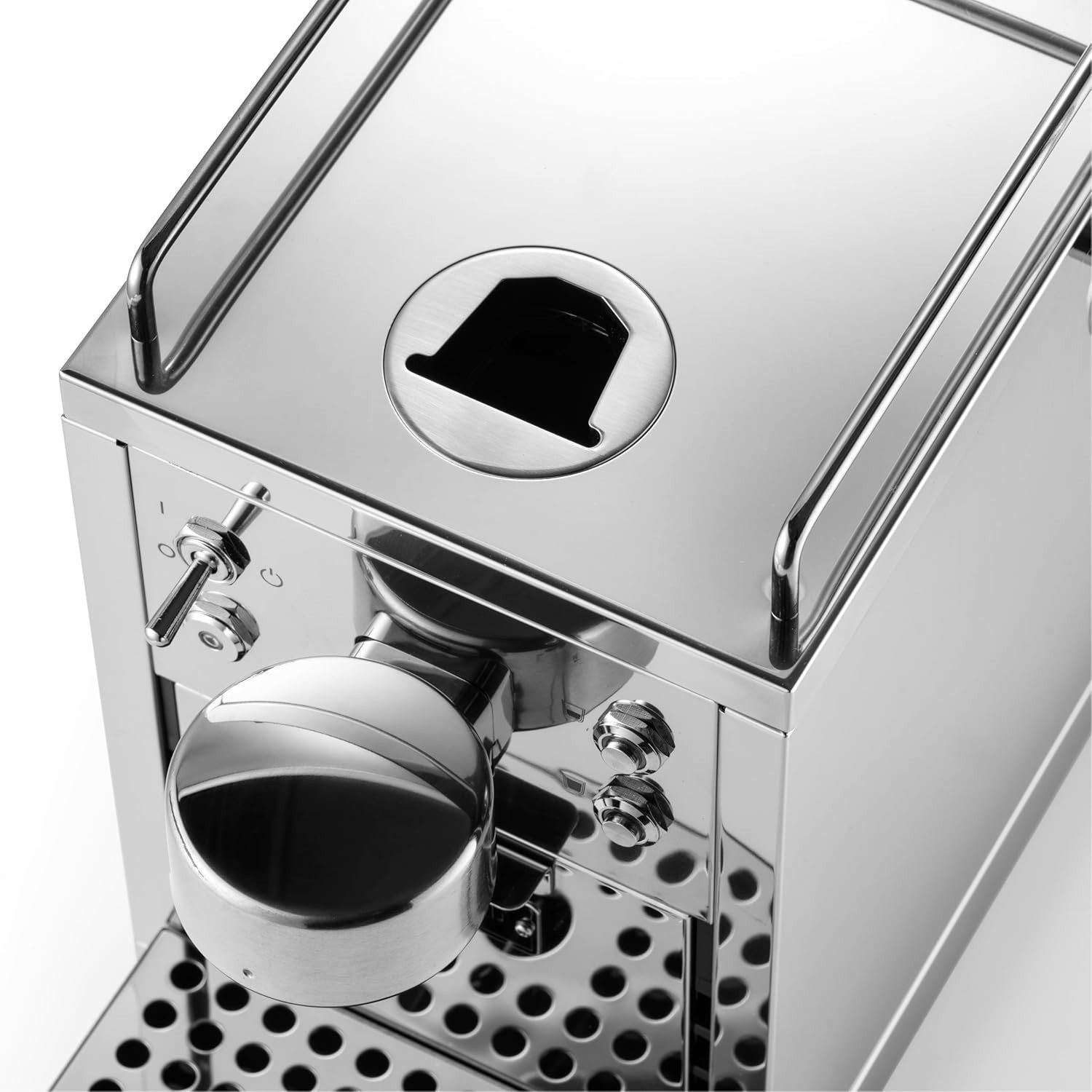 Stainless Steel Capsule Coffee Machine | 19-Bar Pressure, 1.2L Tank Size