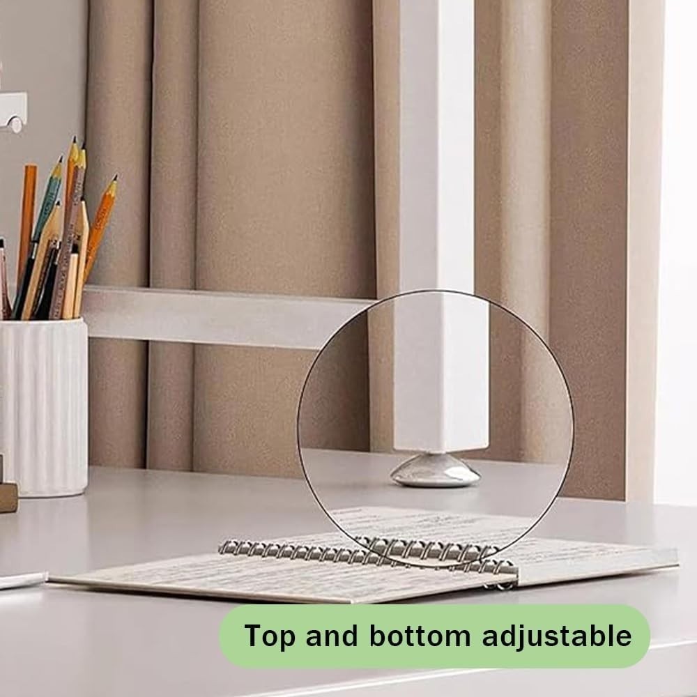 55cm Black Desktop Bookshelf Desk Organizer Shelf Pegboard Adjustable Storage