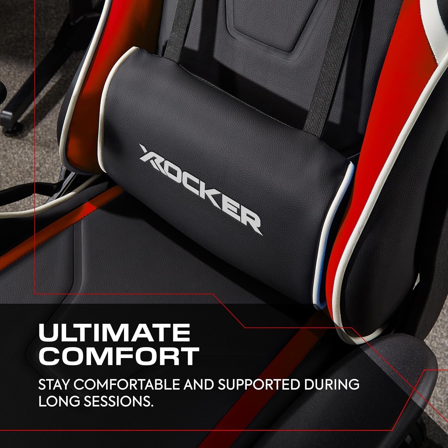 Kids Gaming Chair High Back eSports Faux Leather Black/Red