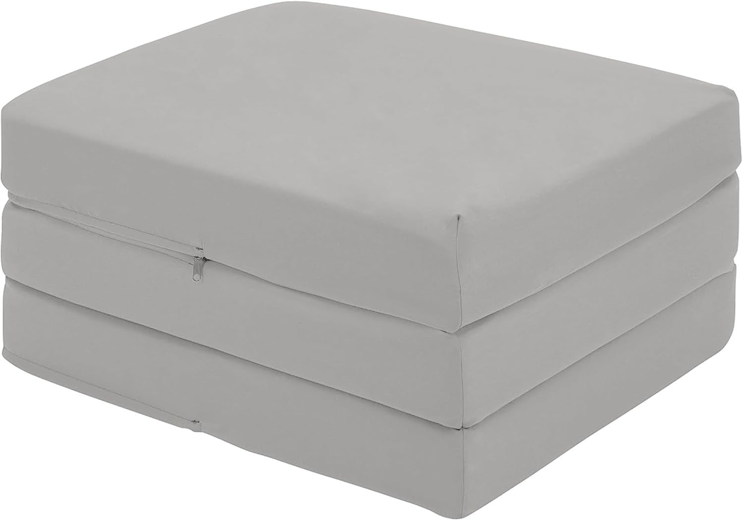 Folding Floor Mattress Futon Chair Bed Guest Sofa Foam Compact Silver