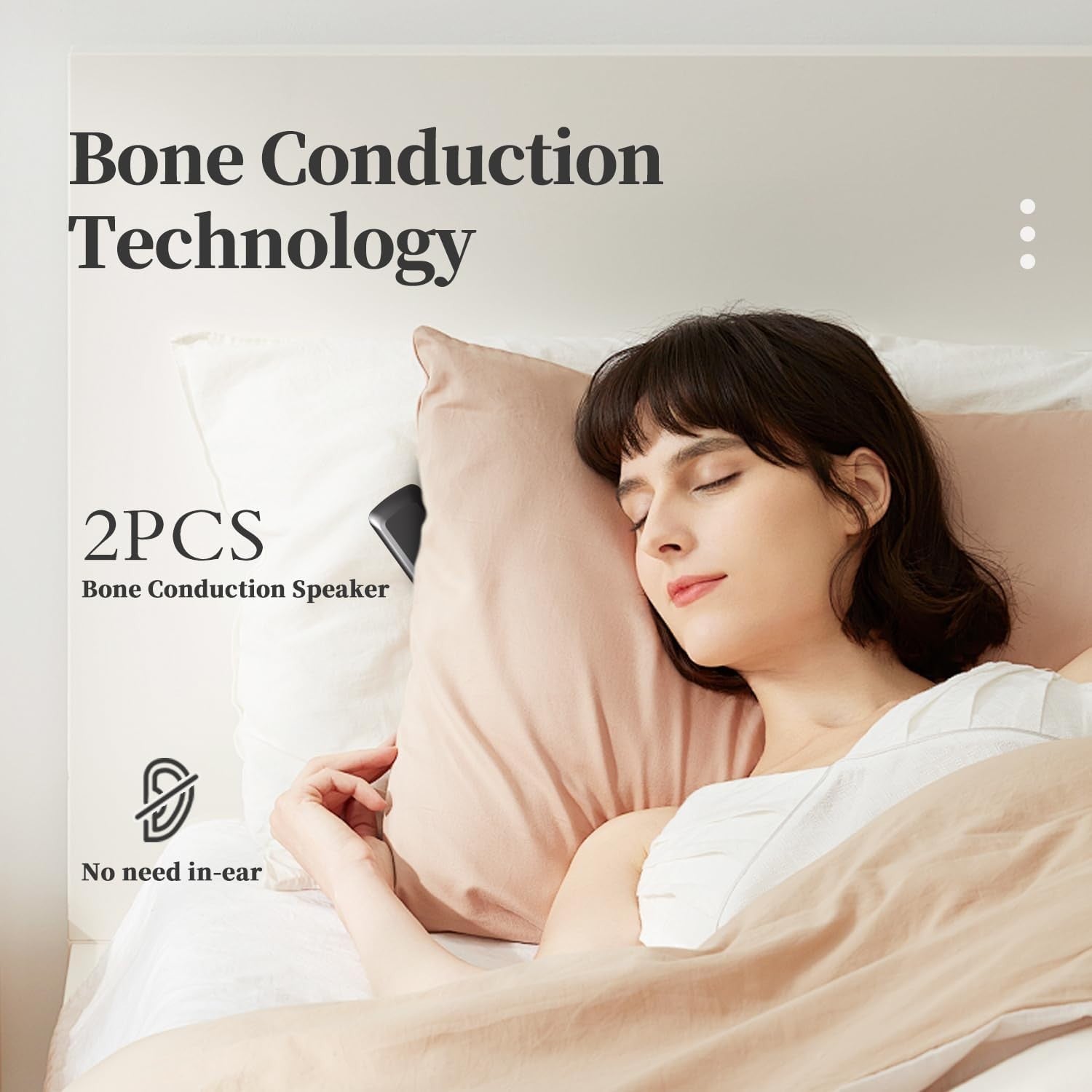 Under Pillow Sleep Speaker Bone Conduction Bluetooth White Noise Timer