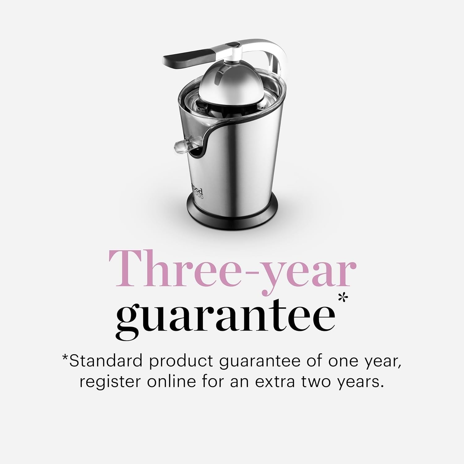 Electric Citrus Juicer Stainless Steel Dual Cones 100W Easy Press
