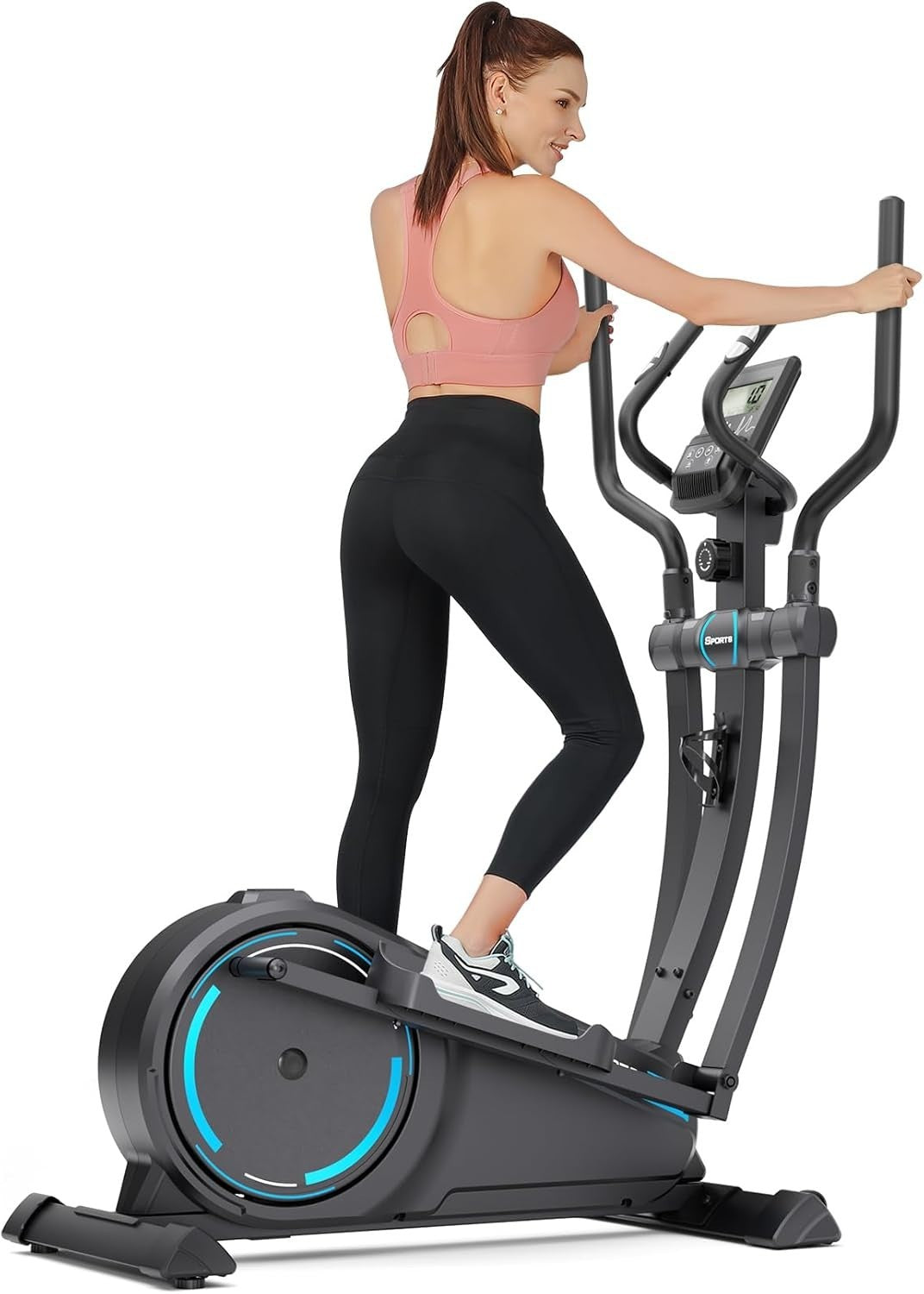 Magnetic Elliptical Cross Trainer for Home with LCD & 16 Resistance Levels