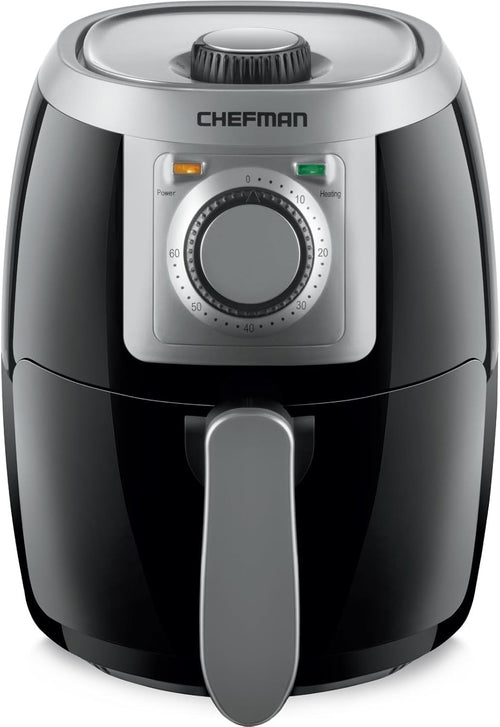 Compact 2L Air Fryer | 1000W Fast Cooking | Healthy No-Oil Crisping | 60-Min
