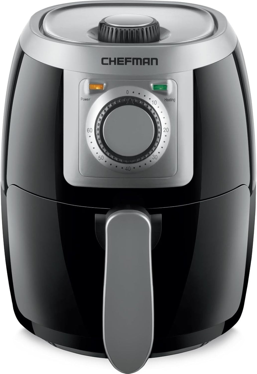 Compact 2L Air Fryer | 1000W Fast Cooking | Healthy No-Oil Crisping | 60-Min