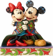 Romantic Mouse Couple Figurine Resin Hand-Painted Ornament Love Hug Gift Boxed