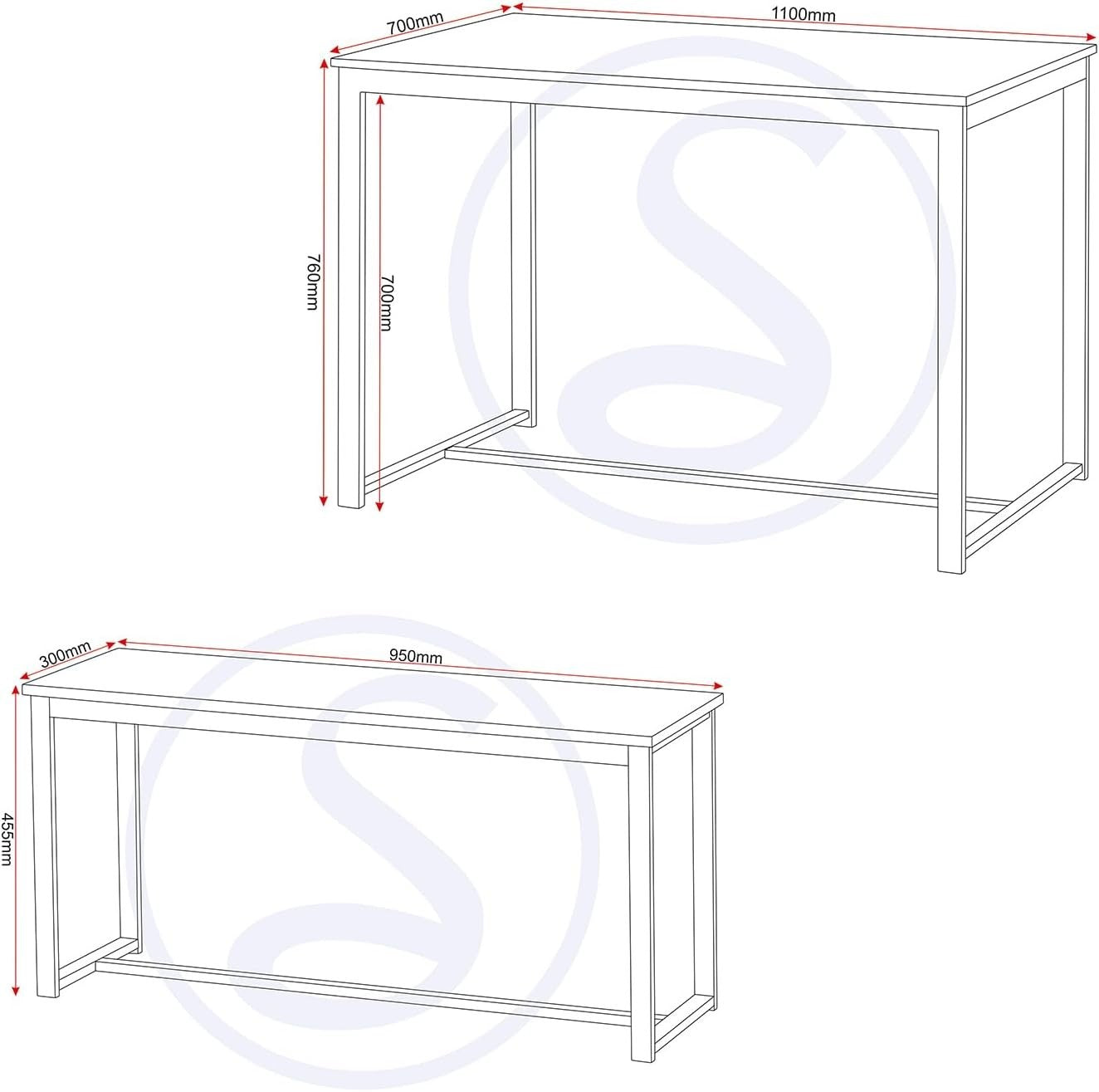 Modern 3-Piece Dining Bench & Table Set – Stone Effect, Compact & Sturdy