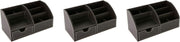 Faux Leather Desk Organiser 8-Compartment Drawer Pen and Stationery Caddy