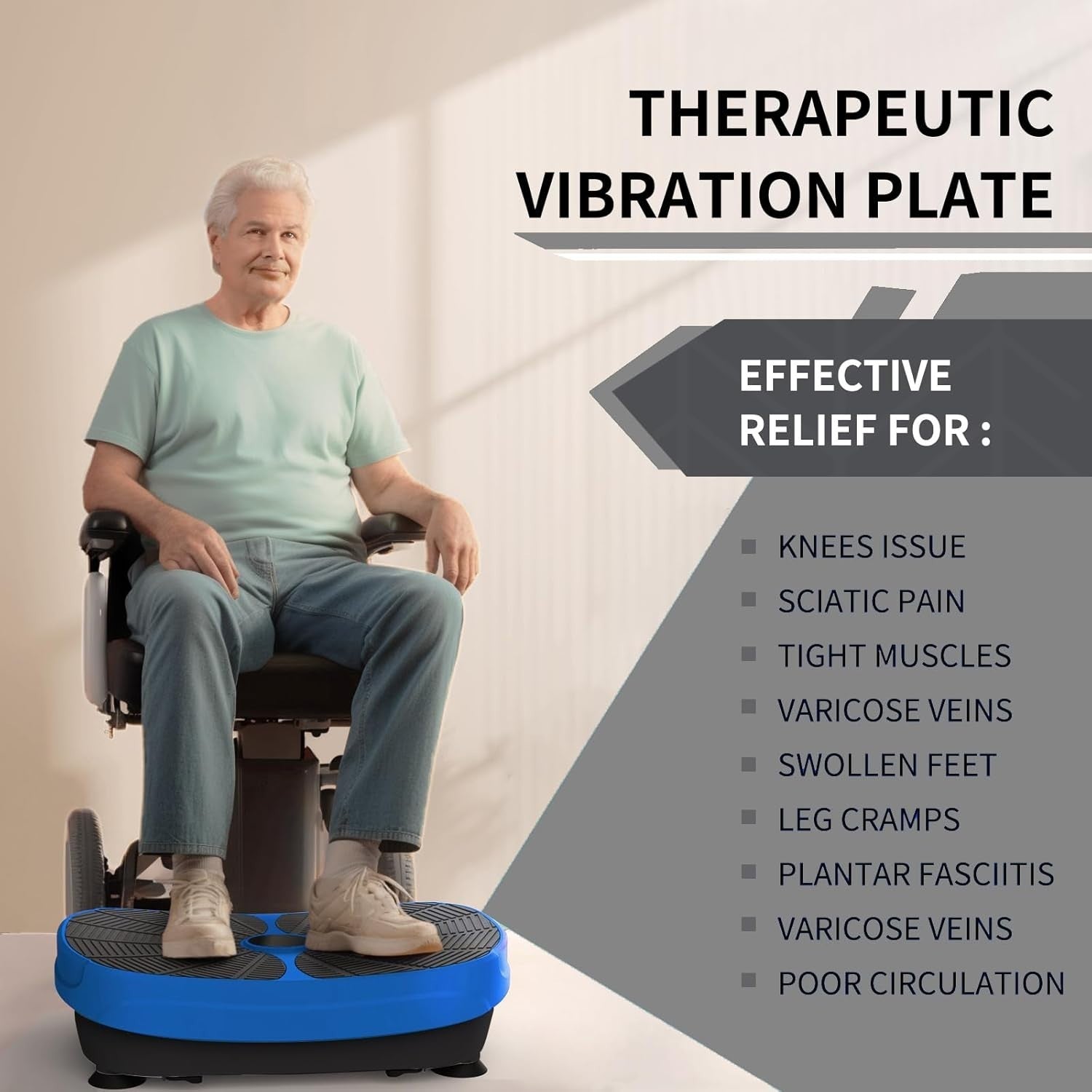Vibration Plate Exercise Machine 99 Speeds Pain Relief Home Use