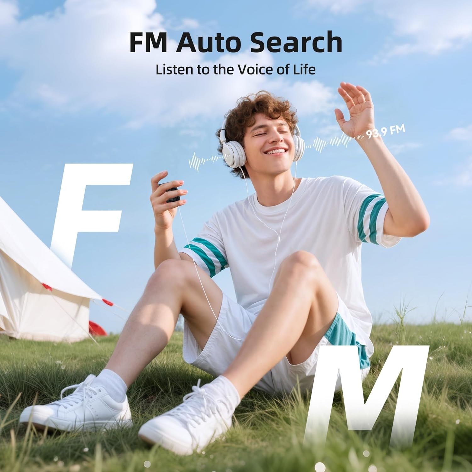 64GB Clip MP3 Player Bluetooth Black FM Radio Sport Portable
