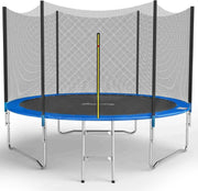 10ft Outdoor Garden Trampoline Kids Safety Net Ladder Set