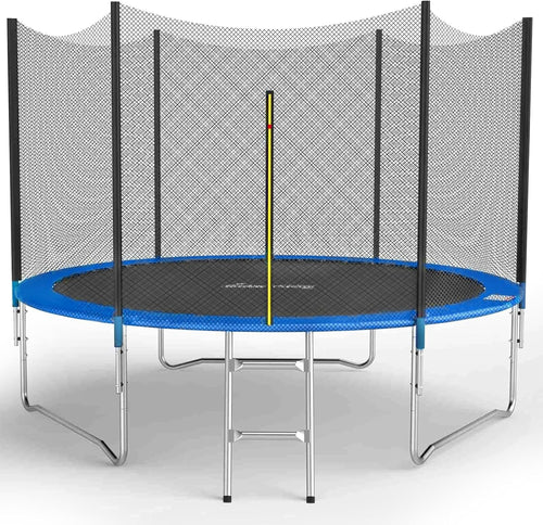 10ft Outdoor Garden Trampoline Kids Safety Net Ladder Set