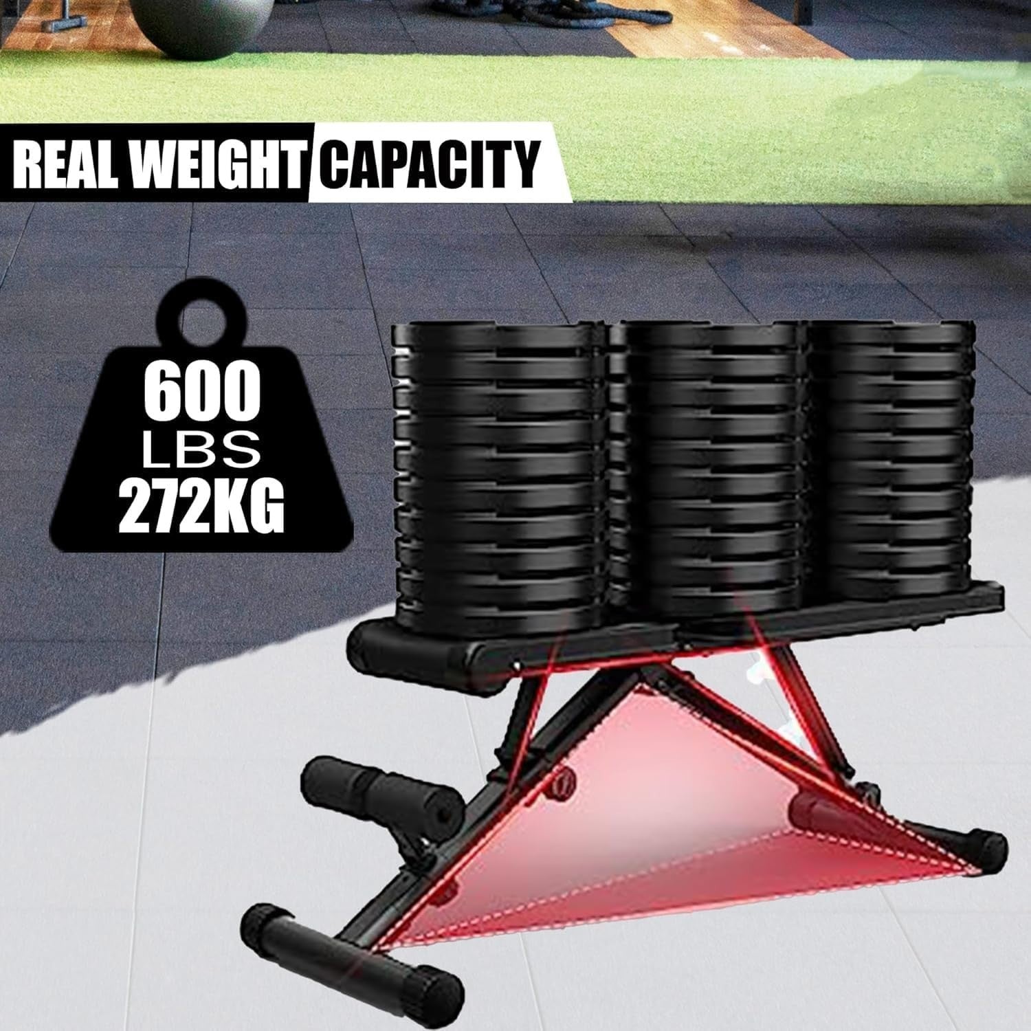 Multi-Position Folding Weight Bench 250kg Incline Decline Home Gym