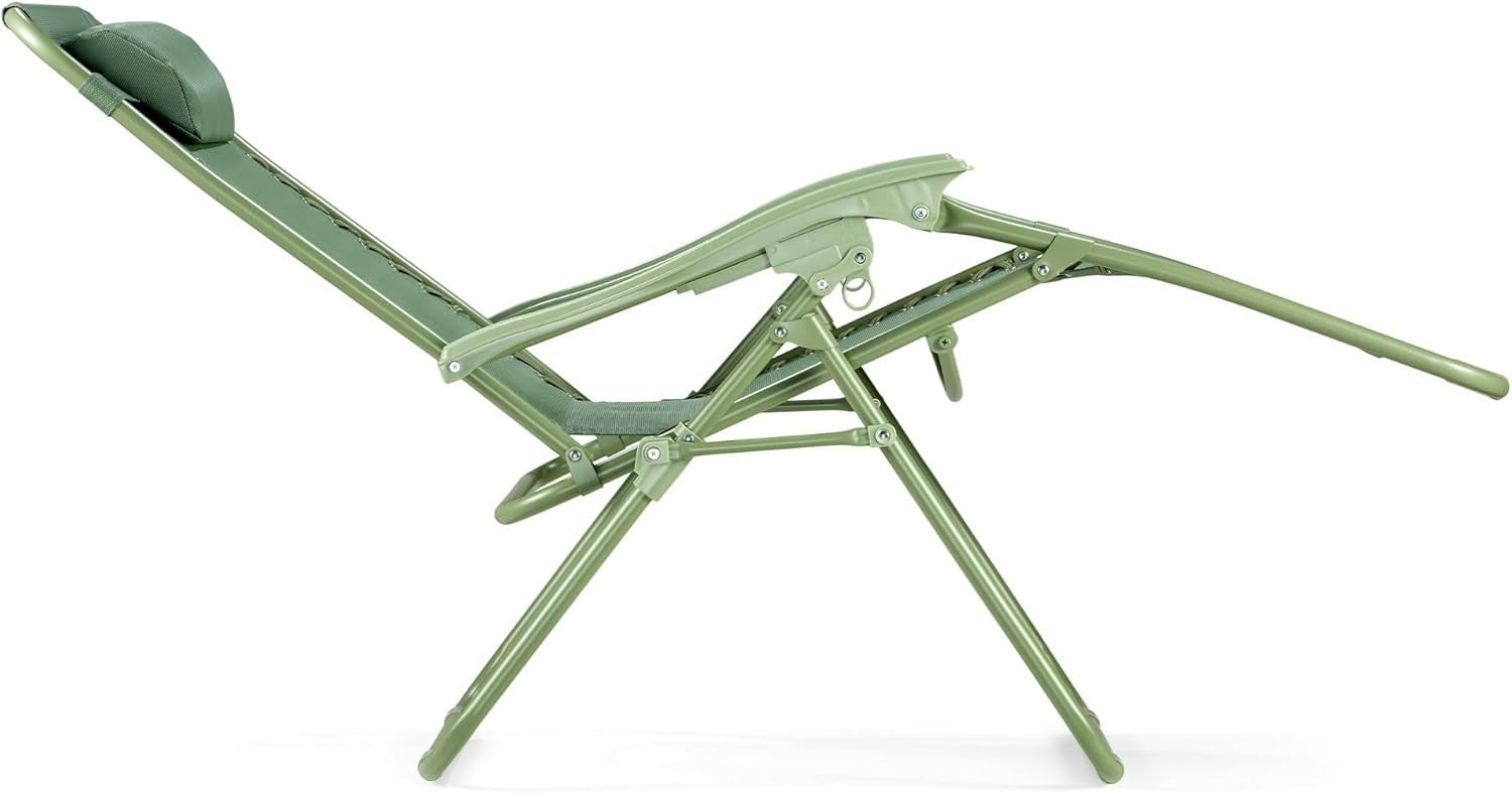 Outdoor Folding Zero Gravity Recliner Chairs 2-Pack Patio Sun Loungers